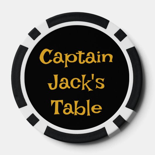 Skeletbemanning Poker Chips (Achterkant)