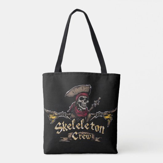 Skeletbemanning Tote Bag (Achterkant)