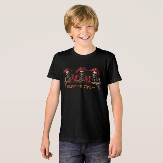 Skeletbemanning Tri-Blend Shirt (Voorkant volledig)