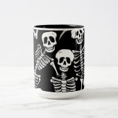 Skeletbemanning Tweekleurige Koffiemok (Center)