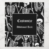 Skeletbemanning Wijn Etiket (Enkel label)