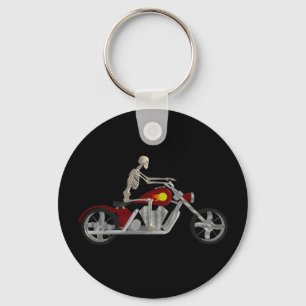 Skeletbiker / Bike Rider: 3D-model: Sleutelhanger