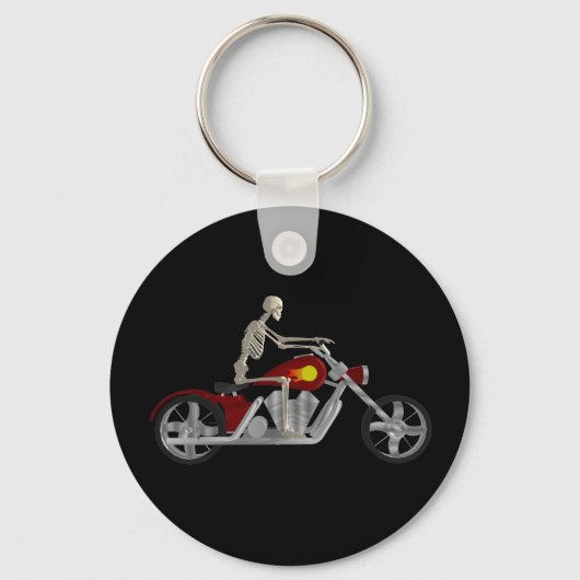 Skeletbiker / Bike Rider: 3D-model: Sleutelhanger (Voorkant)
