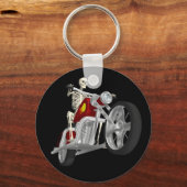 Skeletbiker / Bike Rider: 3D-model: Sleutelhanger (Voorkant)