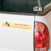 Skeletbiker / Bike Rider: Bumpersticker (Op Truck)