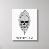 skeletblad canvas afdruk (Voorkant)