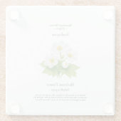Skeletbloem Onderzetter – Diphylleia grayi (Achterkant)