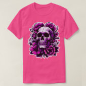 Skeletbloemen Trieste Gothic Paarse Roze Dood Alt  T-shirt (Design voorkant)
