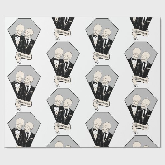 Skeletbomen Cadeaupapier (Vlak)