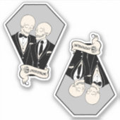 Skeletbomen Sticker (Voorkant)