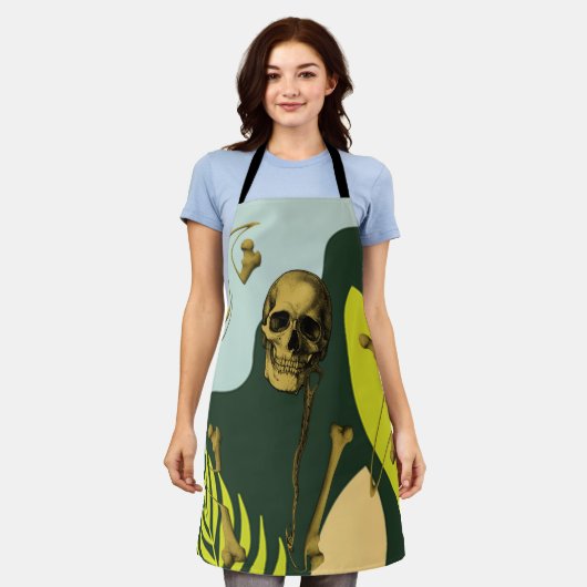 Skeletbotten Schort (Gedragen)