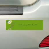 Skeletbotvis Bumpersticker (Op auto)