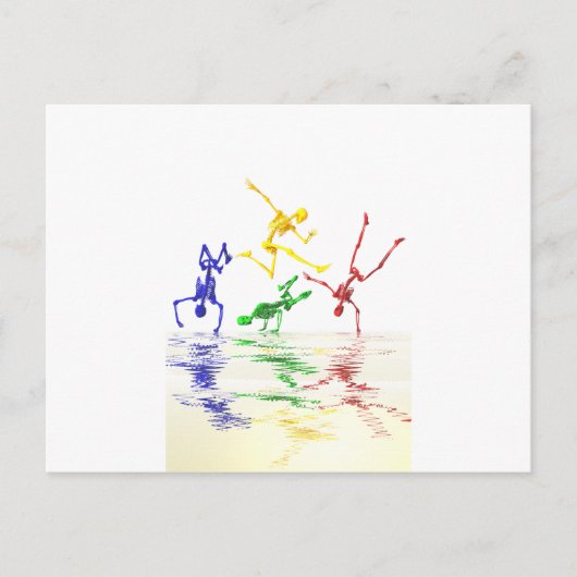 Skeletbrekers Briefkaart (Voorkant)