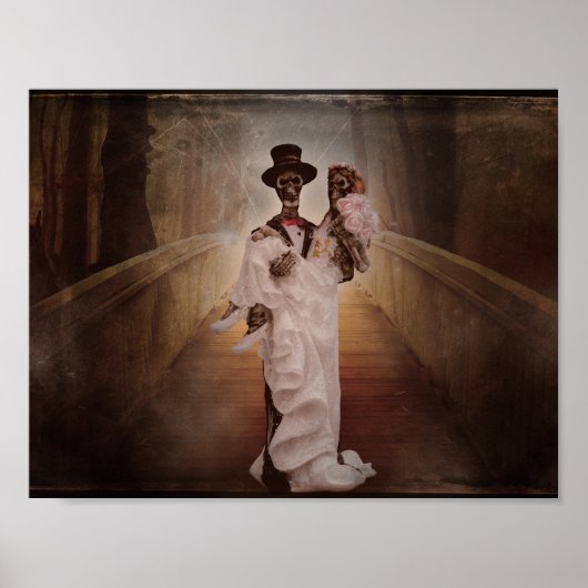 skeletbride en groom poster kunst (Voorkant)