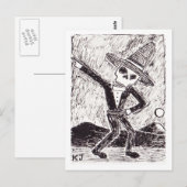 Skeletbriefkaarten Briefkaart (Voorkant / Achterkant)
