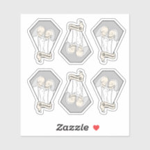 Skeletbrug Sticker set