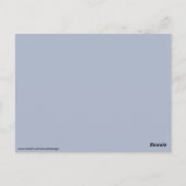 Skeletbruid en bruidegom briefkaart (Achterkant)