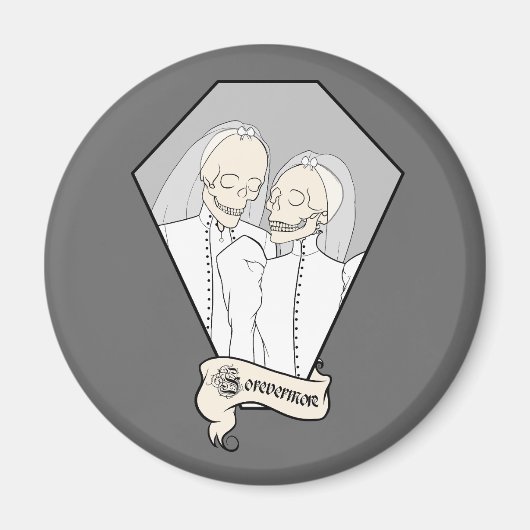 Skeletbruiden Magneet (Voorkant)