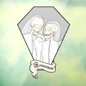Skeletbruiden Raamsticker (Vel 3)