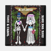 skeletbruiloft 1 magneet (Voorkant)