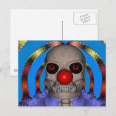Skeletclown Briefkaart (Voorkant / Achterkant)
