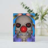 Skeletclown Briefkaart (Staand voorkant)