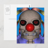 Skeletclown Briefkaart (Voorkant / Achterkant)