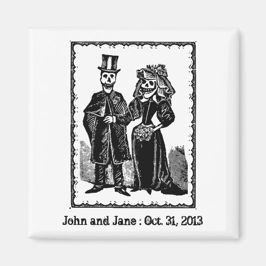 Skeletcombinatie - Magnet #2 (aanpassen) (Voorkant)