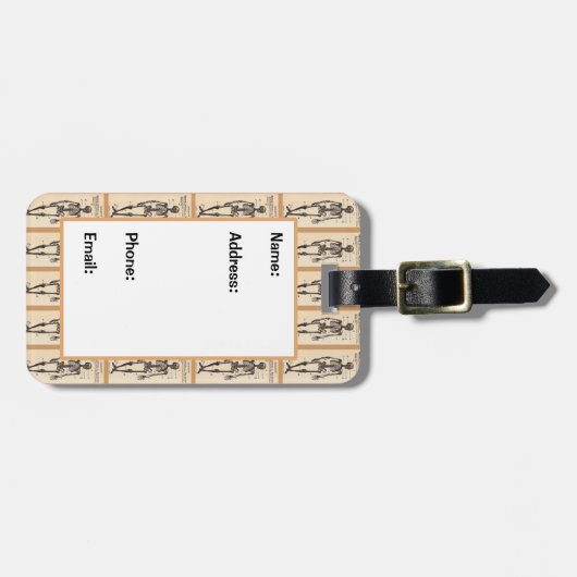  skeletdefinitie bagagelabel (Voorkant horizontaal)