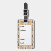 skeletdefinitie bagagelabel (Voorkant verticaal)