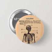 skeletdefinitie ronde button 5,7 cm (Voorkant /achterkant)