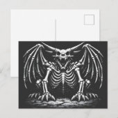 Skeletdraak door BurnsInHell Briefkaart (Voorkant / Achterkant)