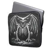 Skeletdraak door BurnsInHell Laptop Sleeve (Voorkant Links)