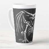 Skeletdraak door BurnsInHell Latte Mok (Linkerhoek)
