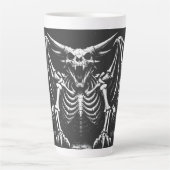 Skeletdraak door BurnsInHell Latte Mok (Voorkant)
