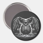 Skeletdraak door BurnsInHell Magneet (Voorkant / Achterkant)