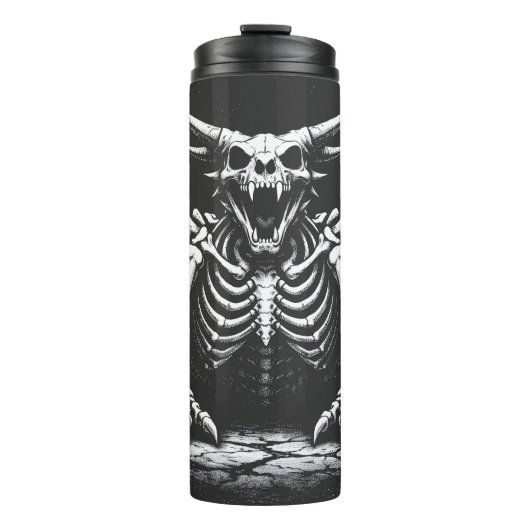 Skeletdraak door BurnsInHell Thermosbeker (Voorkant)