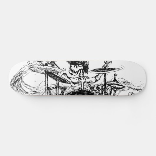 Skeletdrummer Skateboard (Horizontaal)