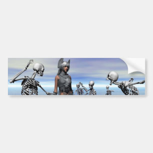 Skeletenaanval Bumpersticker