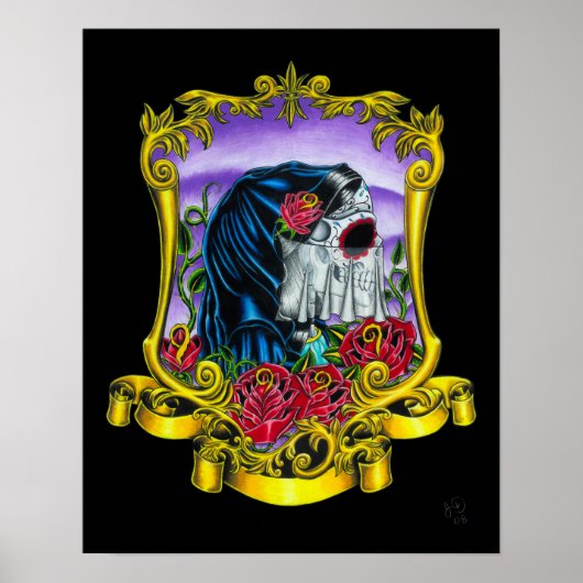 Skeletenbride afdrukken poster (Voorkant)