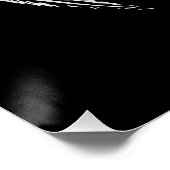 Skeletengel vleugels in zwart-wit perfect poster (Hoek)