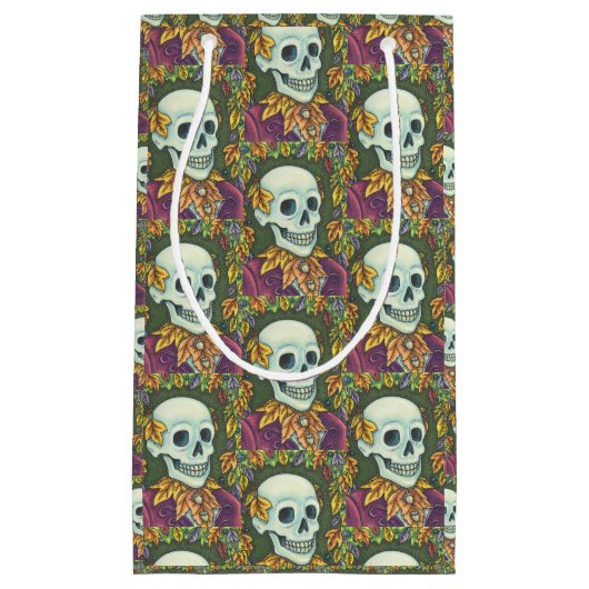 SKELETENGOTISCHE MAN MET SKELET HALLOWEEN CADEAU T KLEIN CADEAUZAKJE (Voorkant)