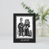 Skeletenpaar (RSVP) - Briefkaart (Staand voorkant)