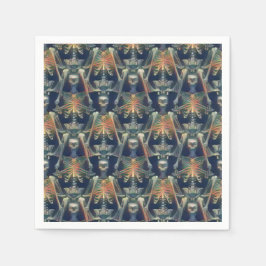 Skeletenpatroon Spooky Cool Halloween Party Servet