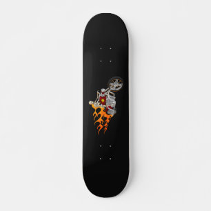 Skeletenvinder met flames:Skateboard Persoonlijk Skateboard