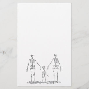 Skeletfamilie — Stationery Briefpapier