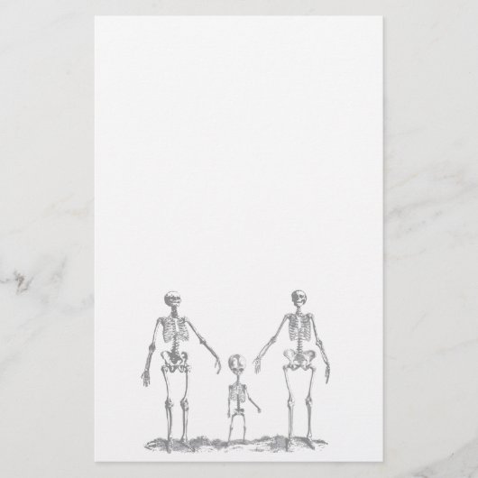 Skeletfamilie — Stationery Briefpapier (Voorkant)