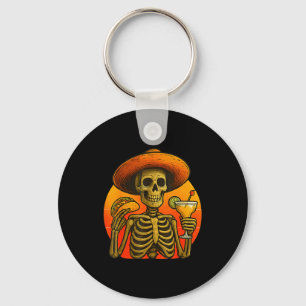 Skeletfeest Cinco de Mayo taco en margarita Sleutelhanger
