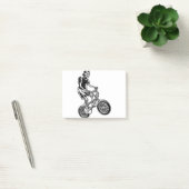 Skeletfietsen met skeletspeling post-it® notes (Kantoor)