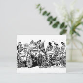 Skeletfietsers van José Guadalupe Posada Briefkaart (Staand voorkant)